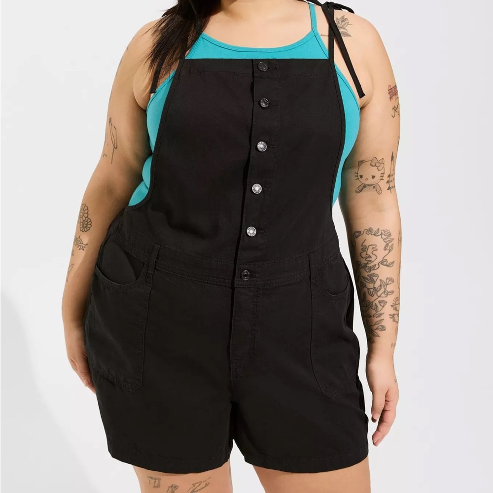 Torrid 5 Inch Lightweight Denim Shortall